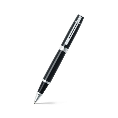 Sheaffer 300 Rollerball Pen Glossy Black with Chrome-Plated Trim - Retail Maharaj