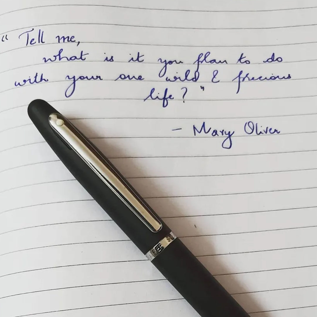 Sheaffer VFM Matte Black Rollerball Pen with Chrome Trim - Retail Maharaj