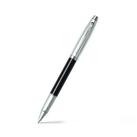 Sheaffer 100 Rollerball Pen Black and Brushed Chrome Gift Edition - Retail Maharaj