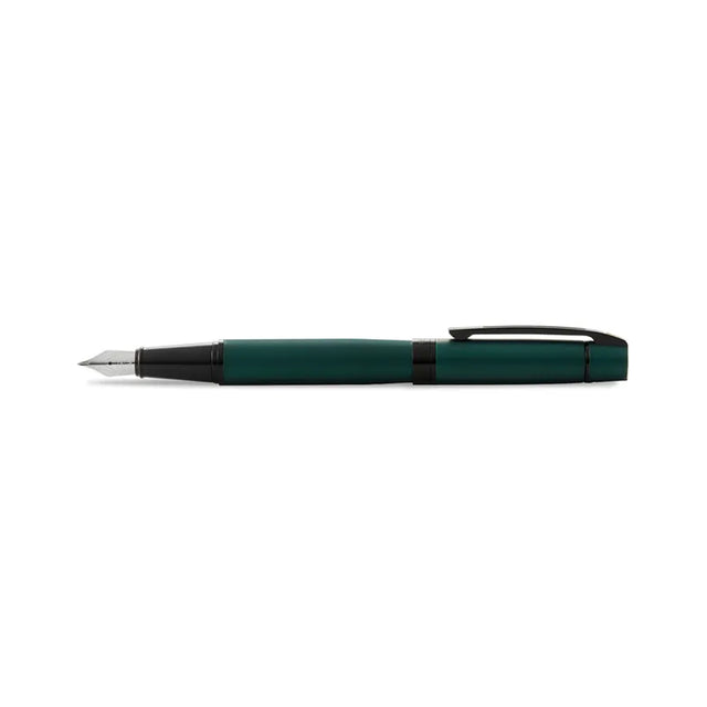 Sheaffer 300 Lacquer Fountain Pen Matte Green with Black Trim - Retail Maharaj