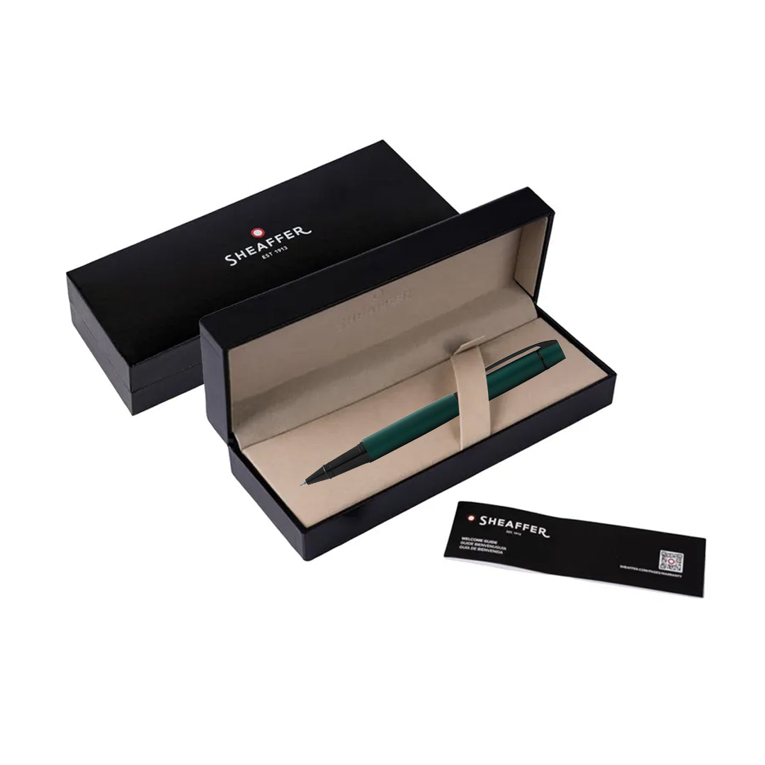 Sheaffer 300 Lacquer Rollerball Pen Matte Green with Black Trim - Retail Maharaj