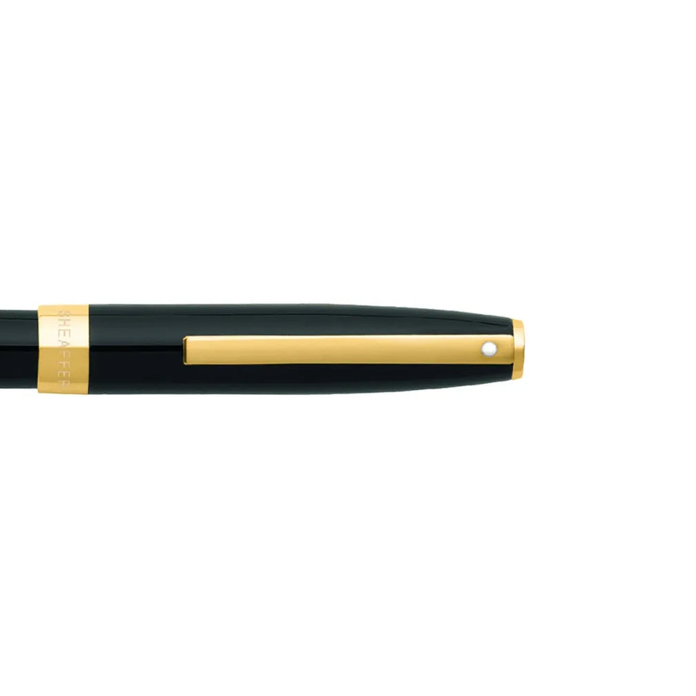 Sheaffer Sagaris Gloss Black Rollerball Pen with Gold Tone Trim - Retail Maharaj
