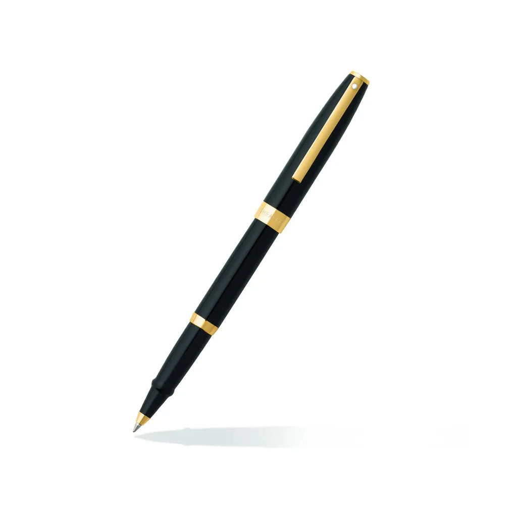Sheaffer Sagaris Gloss Black Rollerball Pen with Gold Tone Trim - Retail Maharaj