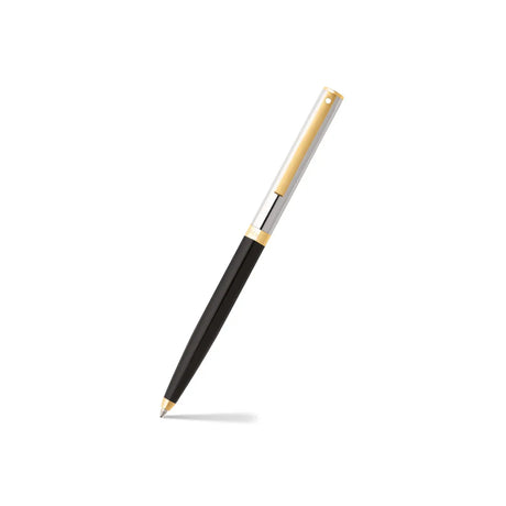 Sheaffer Sagaris Gloss Black Rollerball Pen with Chrome Cap and Gold Tone Trim - Retail Maharaj