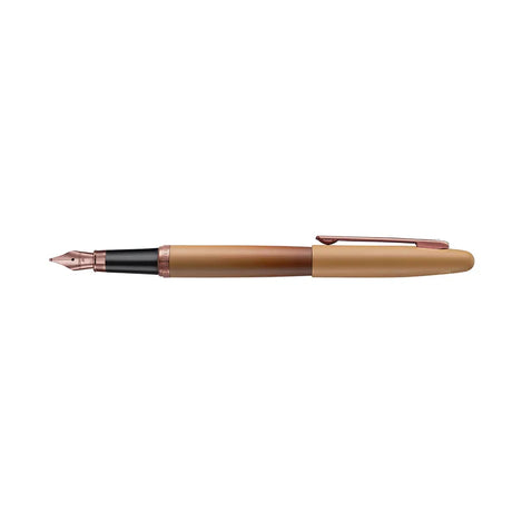 Sheaffer VFM 9428 Coffee Edition Matt Brown Pen with Regal Brown PVD Trims - Retail Maharaj