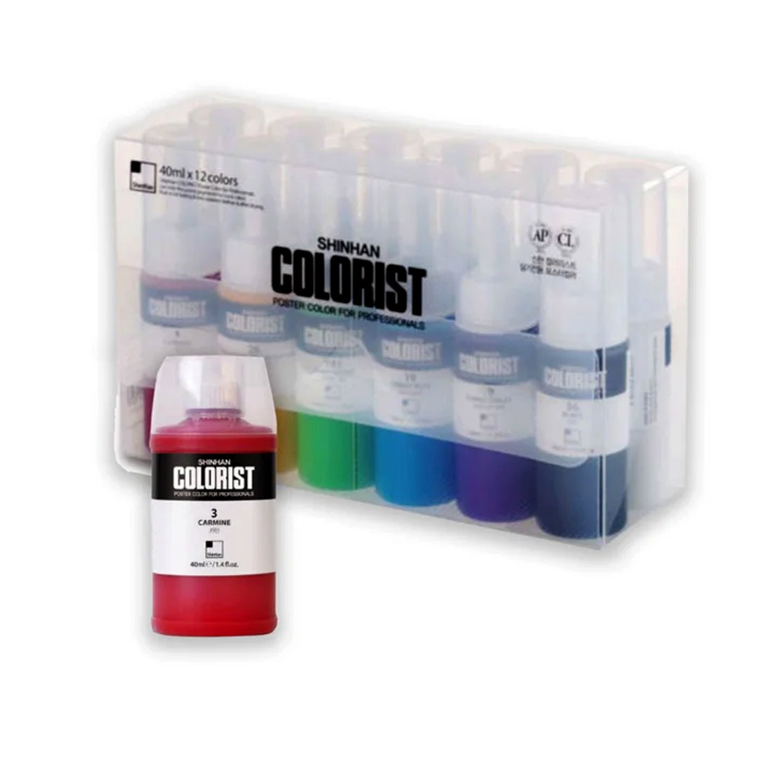 Shinhan Art Professional Colorist Bottle Twist Poster Color Paint Set - Retail Maharaj