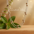 Sterling Silver & Natural Tulsi Basil Rosary Beads Chain – Handcrafted Lightweight Spiritual Necklace (5.25 gm) - Retail Maharaj