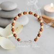 Sterling Silver Rama Shyama Tulsi Beads Bracelet – Classical Spiritual Jewelry - Retail Maharaj