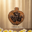 Shri Krishna Pyari Brij Kishori Radha Naam Sewa Tulsi Wood Idol – Handcrafted Statue for Home Temple - Retail Maharaj