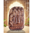 Tulsi Wood Ram Darbar Naam Sewa for Home Temple – Handcrafted Rama Tulsi Wood Idol - Retail Maharaj