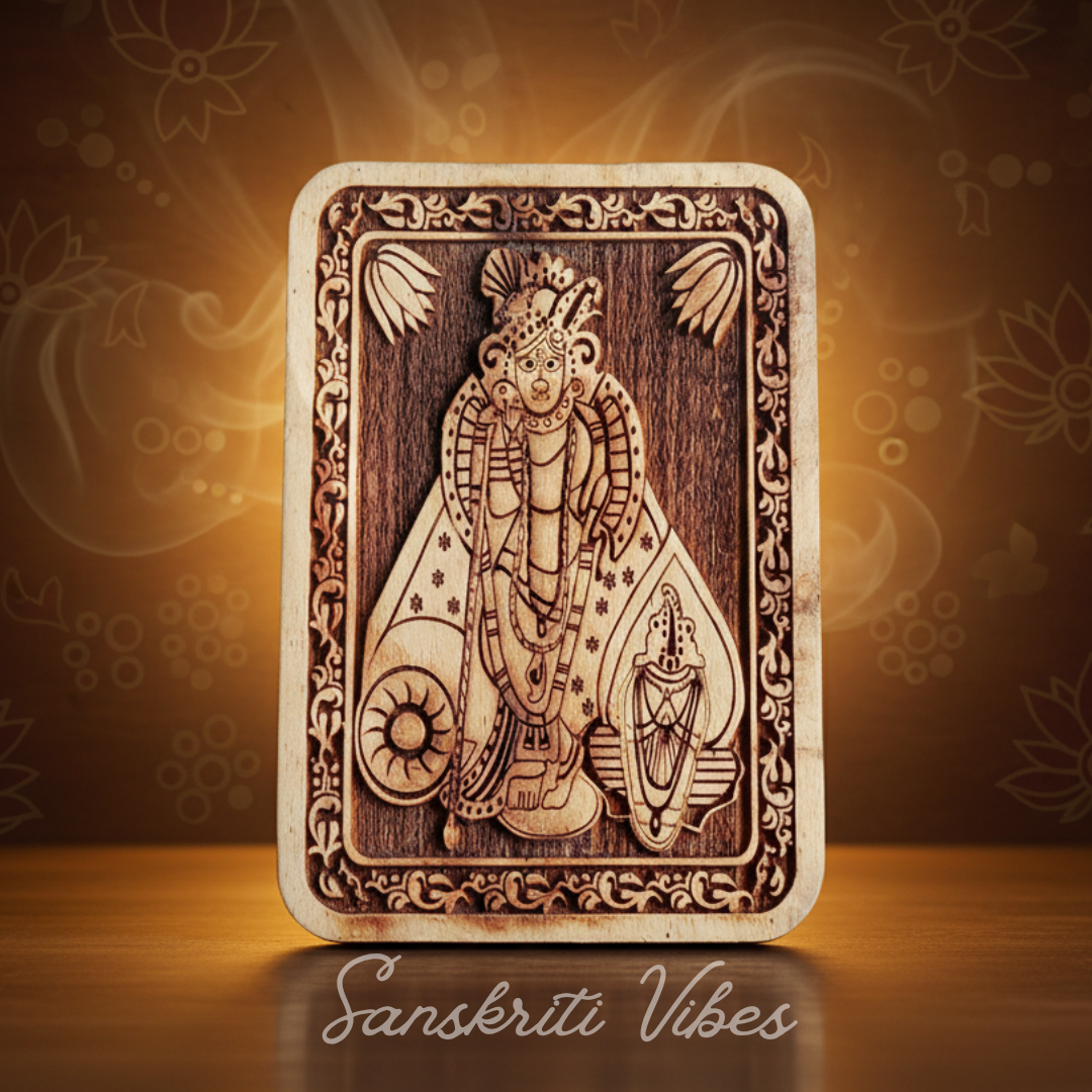 Shri Nath Ji Naam Sewa Neem Wood Idol – Handcrafted Statue for Home Temple - Retail Maharaj