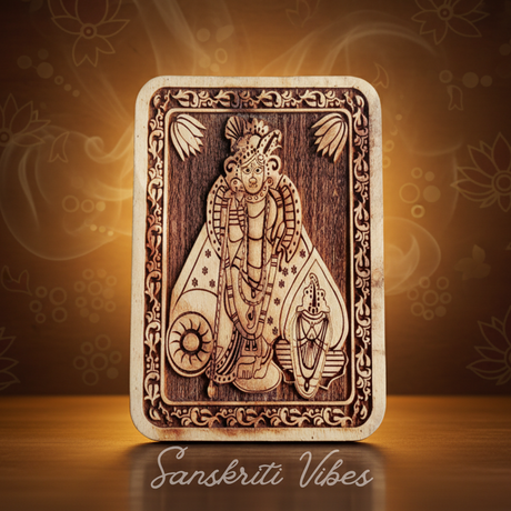 Shri Nath Ji Naam Sewa Neem Wood Idol – Handcrafted Statue for Home Temple - Retail Maharaj