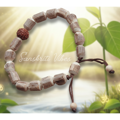 Original Tulsi Rudraksha Hand Bracelet for Man and Woman – Traditional Look Spiritual Bracelet - Retail Maharaj