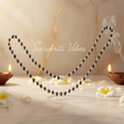 Tiny Beads Shyam Black Silver Kanthi Mala – 18-Inch Handcrafted Spiritual Necklace (1 mm Beads, 92.5% Silver) - Retail Maharaj
