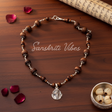 Beautiful Design Tulsi Earrings | Handcrafted Sterling Silver Spiritual Jewelry for Devotion & Meditation - Retail Maharaj