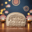 Radha Vallabh Shri Harivansh Kadam Wood Naam Sewa Idol – Handcrafted Statue of Shri Radha & Shri Radha Vallabh for Home Temple - Retail Maharaj