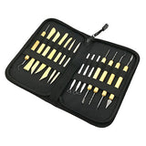 Clay Modeling Collection Tools with Black Case – 14 Pieces Set - Retail Maharaj