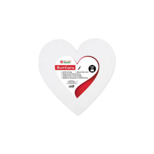Professional Heart Shaped Stretched Canvas for Acrylic and Oil Painting - Retail Maharaj