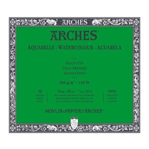 Arches Watercolour Cold Pressed 20 Sheets Blocks - Retail Maharaj