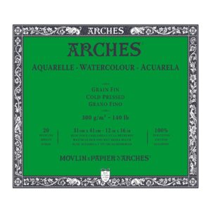 Arches Watercolour Cold Pressed 20 Sheets Blocks - Retail Maharaj