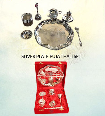 Shubharambh Silver Plated Puja Thali Set - Retail Maharaj