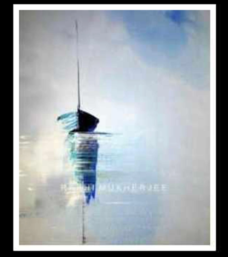 Solitary Drift Original Acrylic Canvas Painting by Rakhi Mukherjee