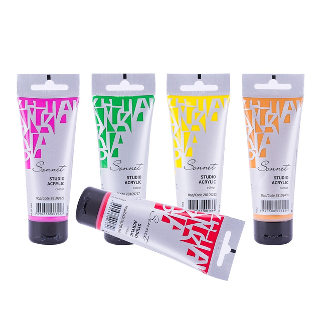 Sonnet Acrylic Colours 75 ml Tubes – Open Stock (Made in Russia) - Retail Maharaj