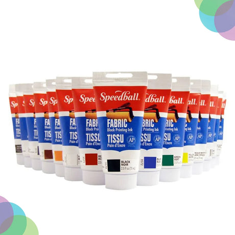 Speedball Fabric Block Printing Inks for Vibrant and Lasting Fabric Designs - Retail Maharaj