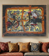 Premium Large Abstract Fine Art – "Splatted"