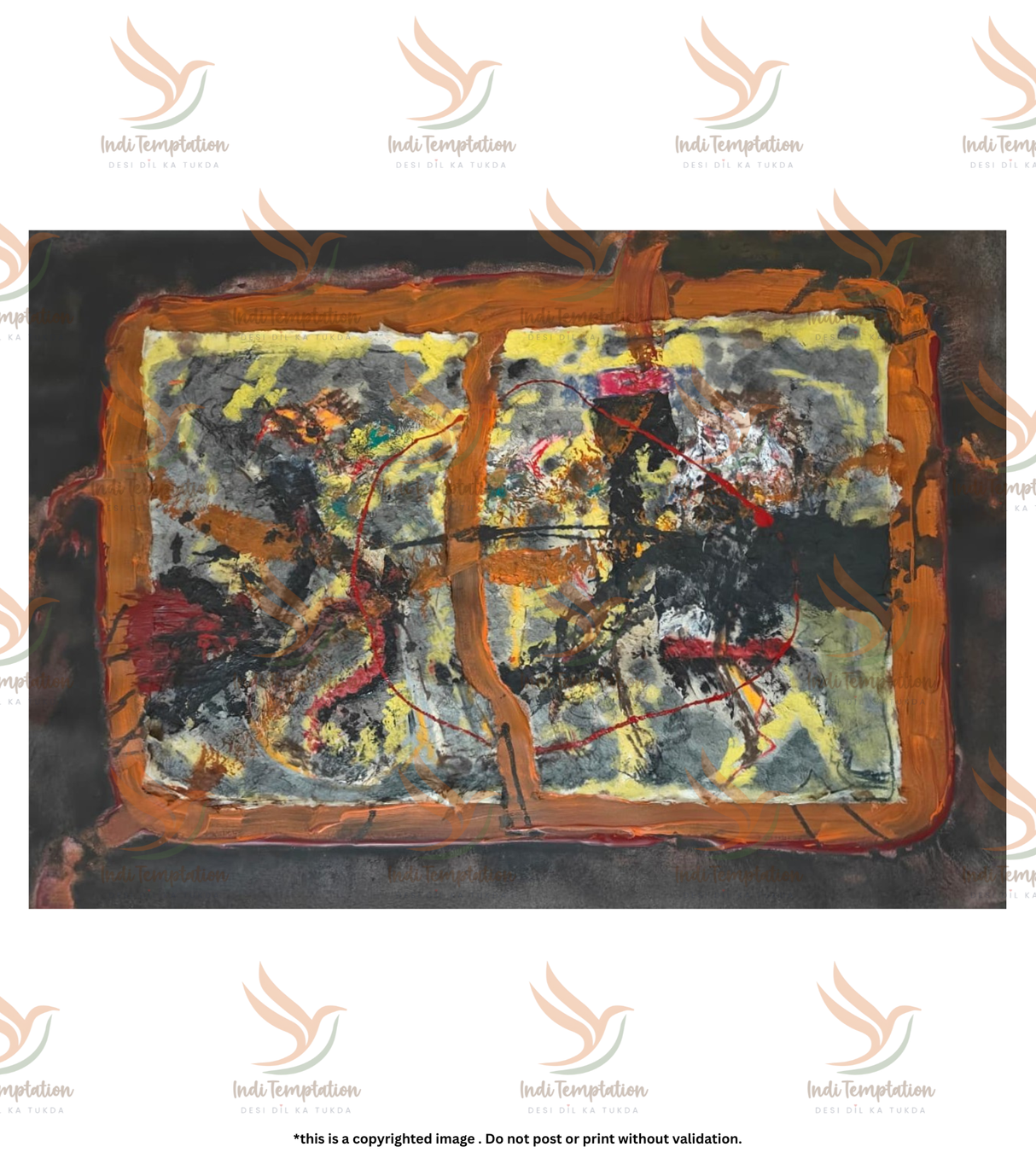Premium Large Abstract Fine Art – "Splatted"