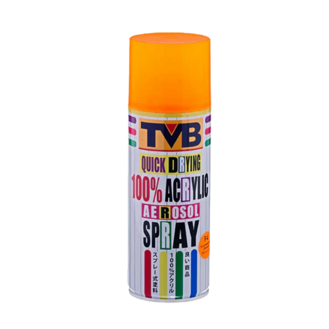 TVB Acrylic Aerosol Spray Orange 400ml for Art and Crafts - Retail Maharaj