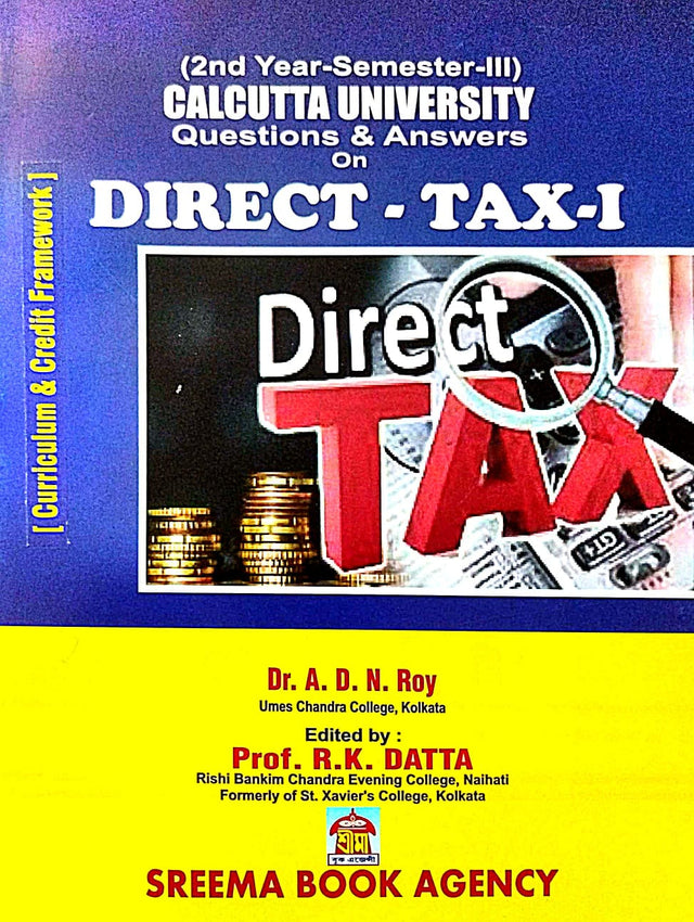 Calcutta University Questions & Answers on Direct Tax - I [2nd Year – Semester III]  (English Version) - Retail Maharaj