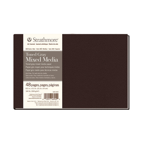 Strathmore 400 Series Toned Tan and Gray Mixed Media Art Journal Hardbound and Softcover - Retail Maharaj