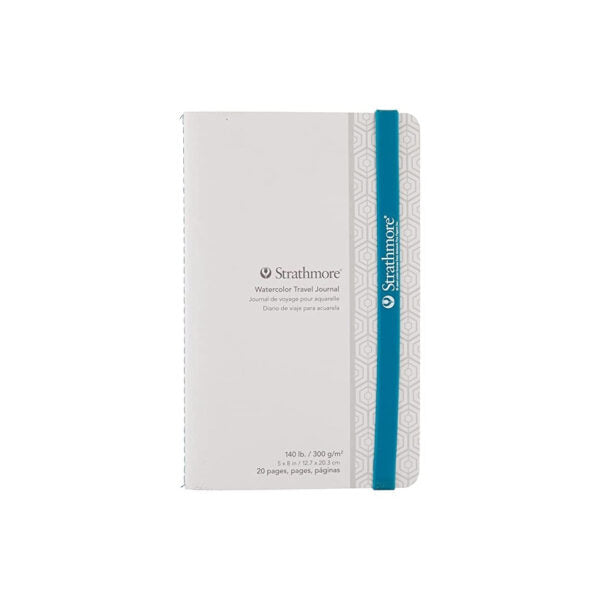 Strathmore Travel Series Watercolor Journal 5 x 8 Inch 300 GSM Cotton Paper - Retail Maharaj