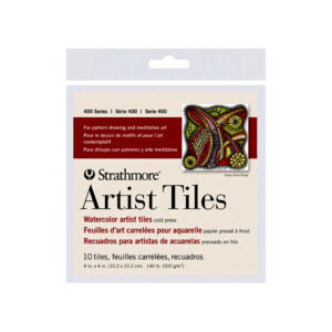 Strathmore 400 Series Watercolor Artist Tiles Cold Press Pre Cut Papers - Retail Maharaj