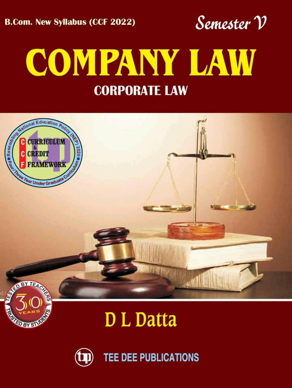 Company Law Fifth Semester according to Curriculum and Credit Framework 2022 under National Education Policy 2020 Four Year Undergraduate Program (English Version) - Retail Maharaj