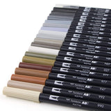 Tombow Dual Brush Pen Set of 20 Colours – Neutral Palette - Retail Maharaj