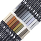 Tombow Dual Brush Pen Set of 20 Colours – Neutral Palette - Retail Maharaj