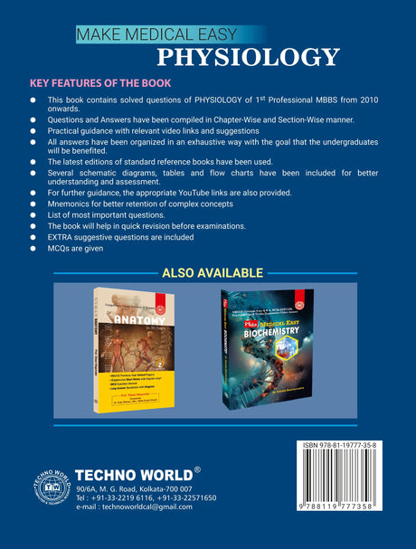 Make Medical Easy PHYSIOLOGY (English version) 2nd Edition - Retail Maharaj