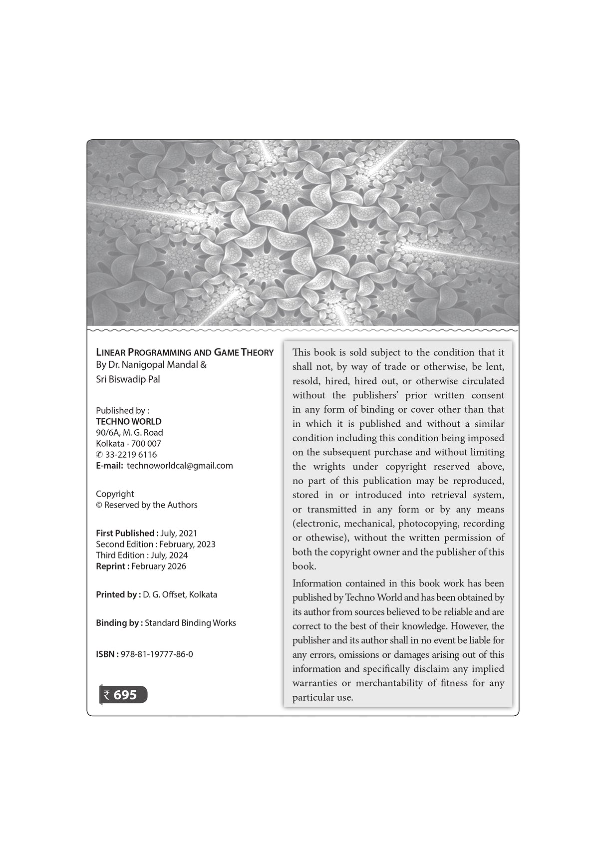 Linear Programming and Game Theory (English Version) 3rd Edition - Retail Maharaj