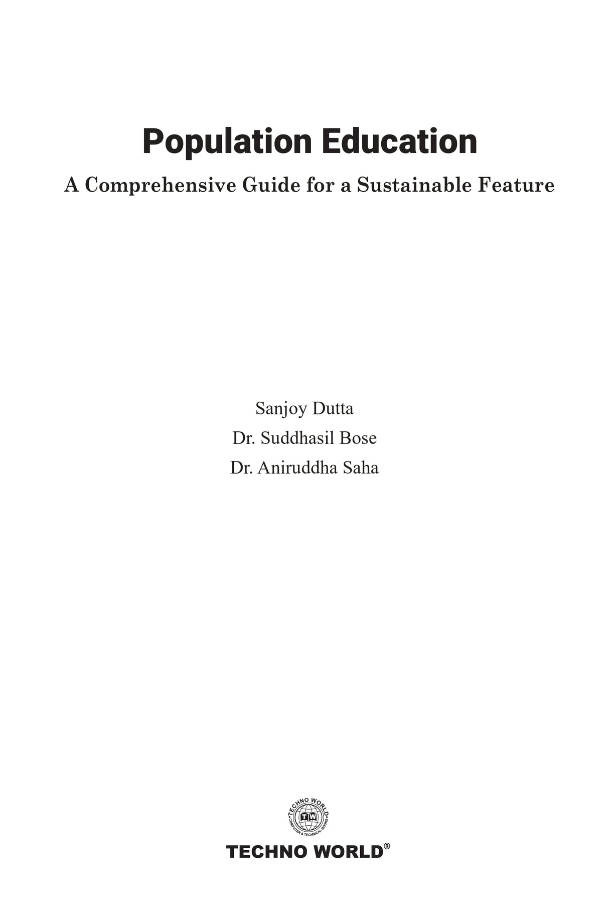 Population Education [A Comprehensive Guide for a Sustainable Feature] (English version) - Retail Maharaj