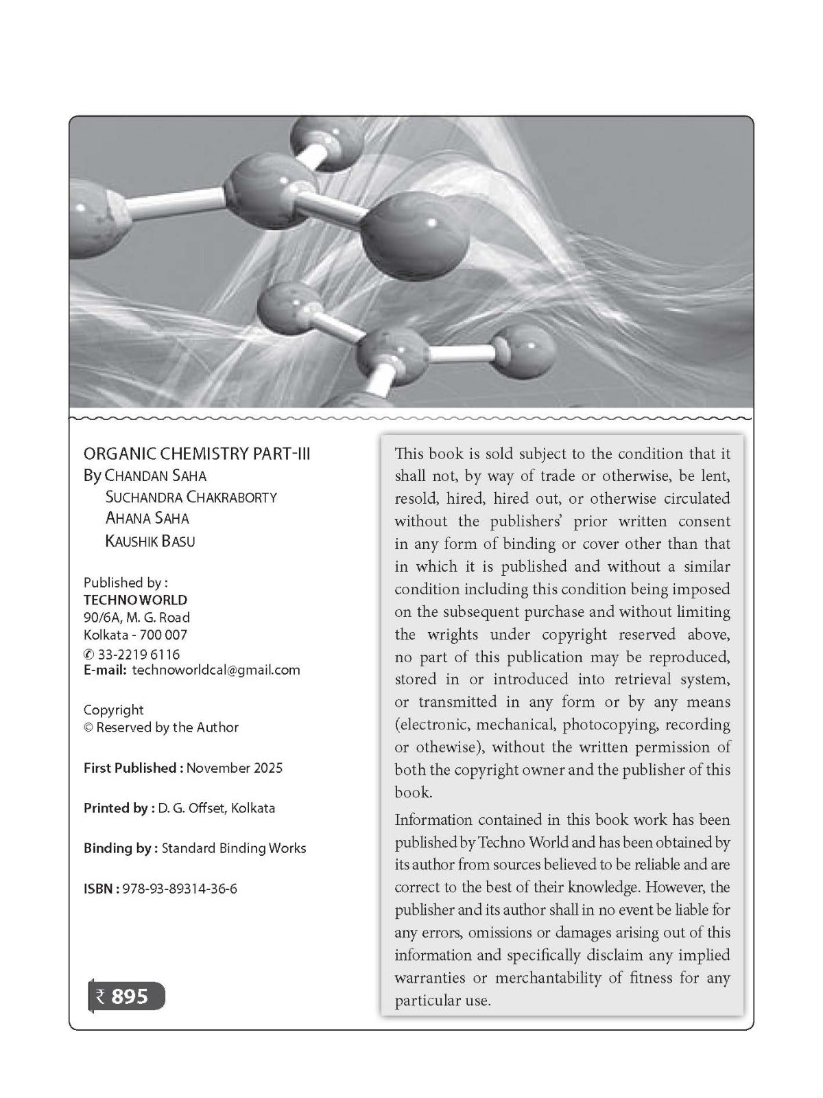 Organic Chemistry Semester -III  (English version) Part-III - Retail Maharaj