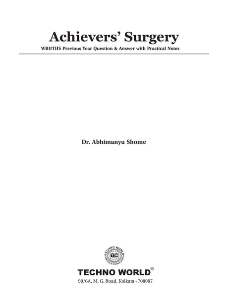 Achiver's Surgery (English version) - Retail Maharaj