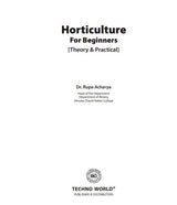 HORTICULTURE FOR BEGINNERS