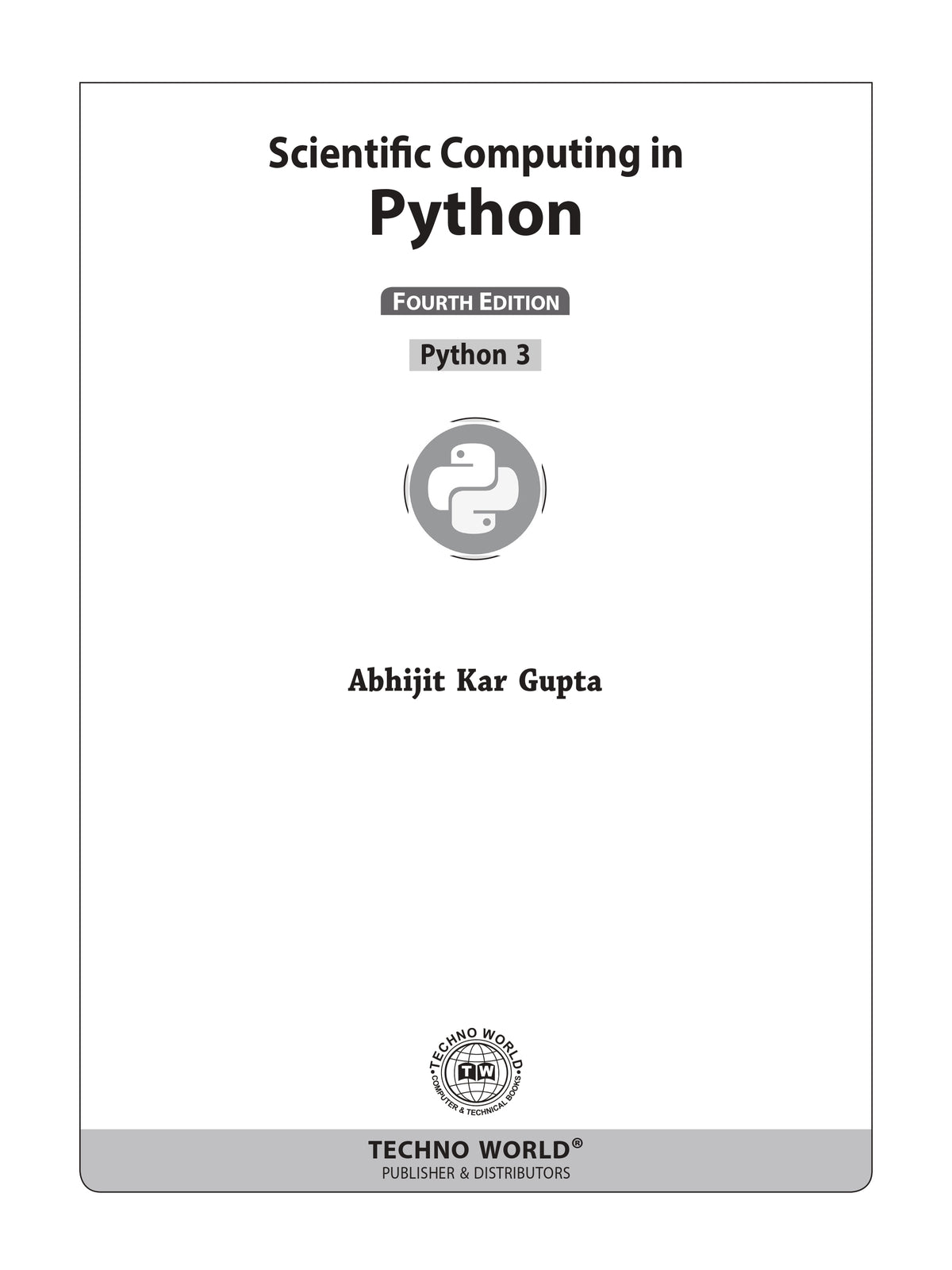 Scientific Computing In PYTHON (English Version) 4th Edition