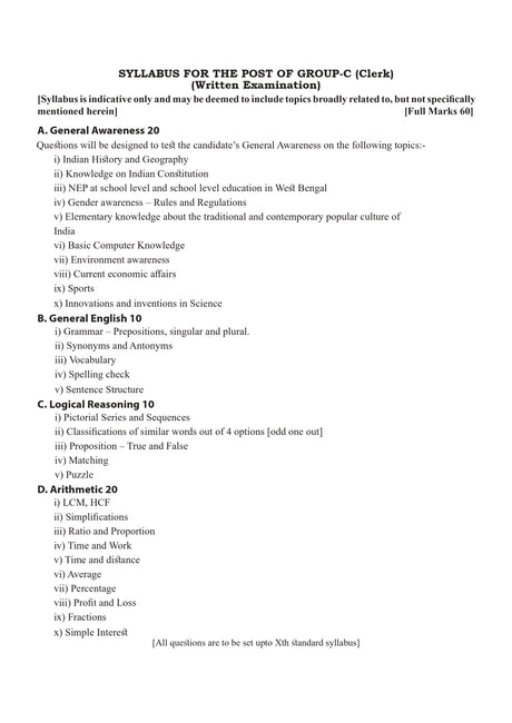 Techno World WBSSC Clerk (Group-C) & Group-D Cracker 2025 |Your All-in-One Toolkit to Crack SLST, 2025 Exams| [As Per New Syllabus Of 18th November,2025] Revised 2nd Edition | Bengali Version - Retail Maharaj