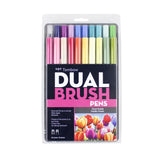 Tombow Dual Brush Pen Set – Floral Palette (20 Colours with Blender) - Retail Maharaj