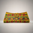 Handmade Madhubani Golden Flap Clutch – Silk Mithila Art Ethnic Handbag | Traditional Indian Accessory - Retail Maharaj