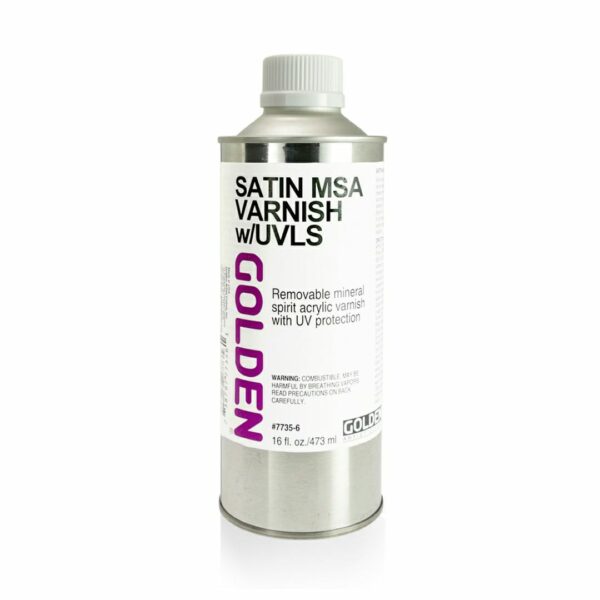 Golden Satin MSA Varnish with UVLS Protective Acrylic Varnish - Retail Maharaj