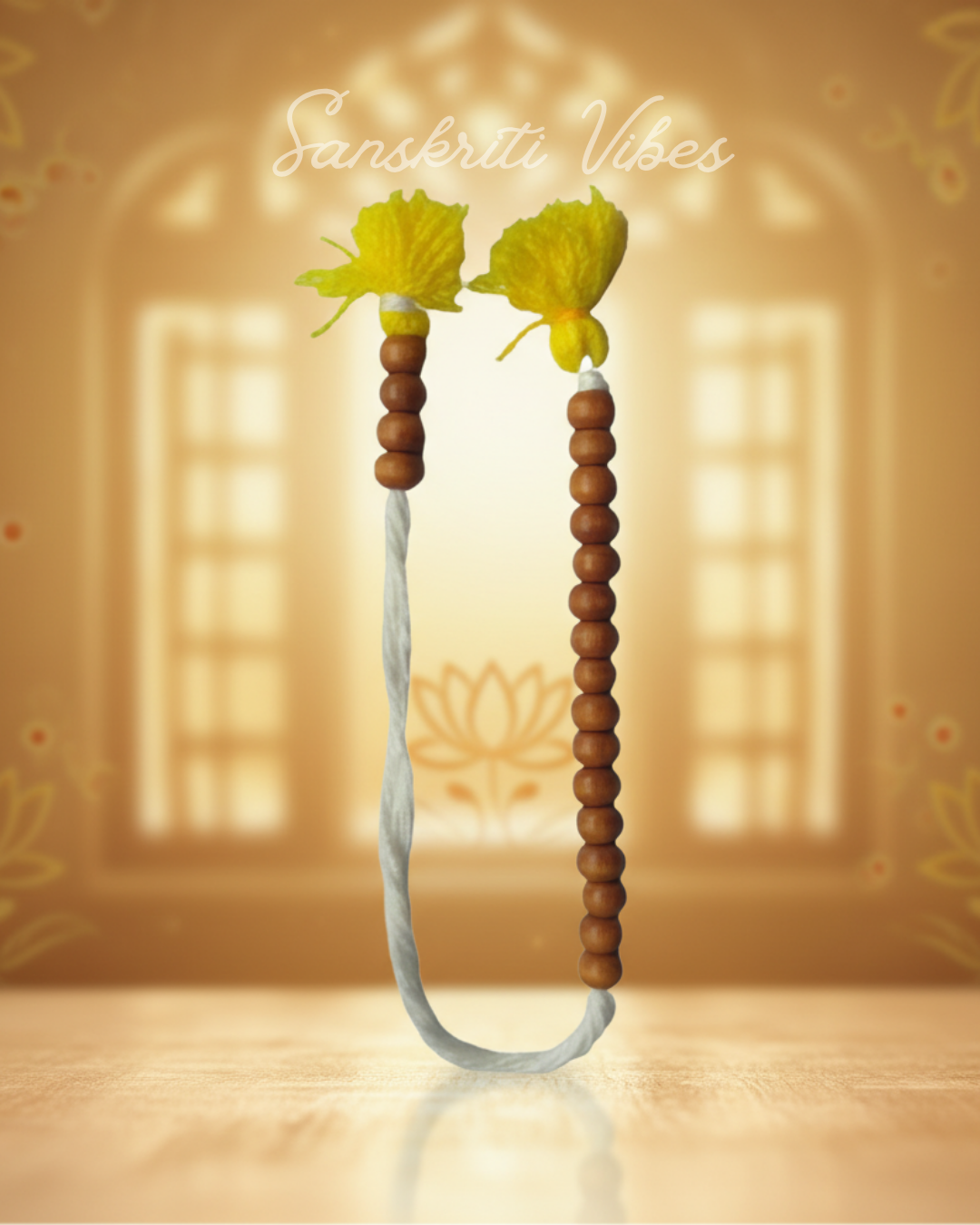 Counter Mala – 20-Bead Sakshi Mala with 7mm Wooden Beads for Japa, Meditation, and Chanting - Retail Maharaj
